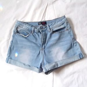 High Rise Denim Jean Shorts